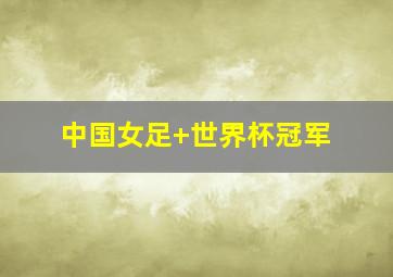 中国女足 世界杯冠军